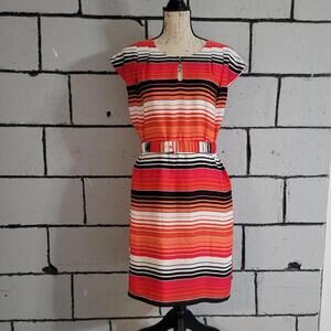 BUNDLE SALE! BANANA REPUBLIC Striped Multicolor Dress Sz 8